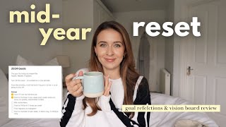 MID YEAR RESET | goal reflections & vision board review