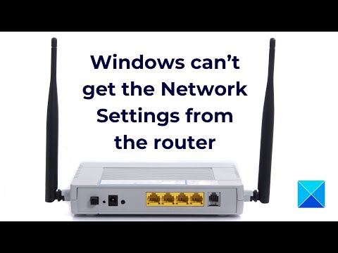 rim indarbejde Shining Windows can't get the Network Settings from the router in Windows 11/10