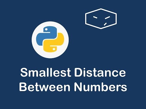 smallest distance between numbers in python 😀