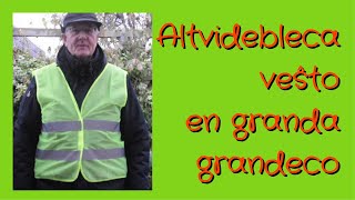 #PreskaŭLiberaBabilado • 19 • Altvidebleca veŝto en granda grandeco