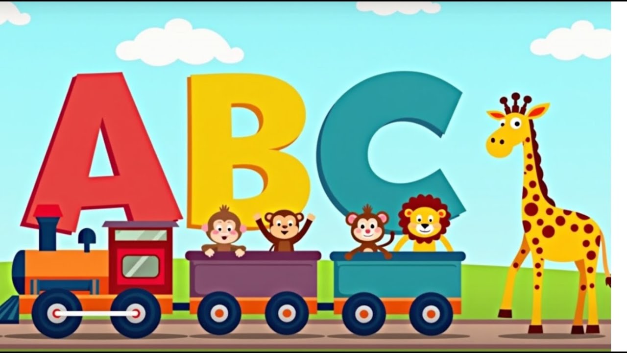 ABC on Train 🚂 with Dancing Animals | Fun Alphabet Learning - YouTube