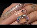 Watch me do my nails | Using bling gel