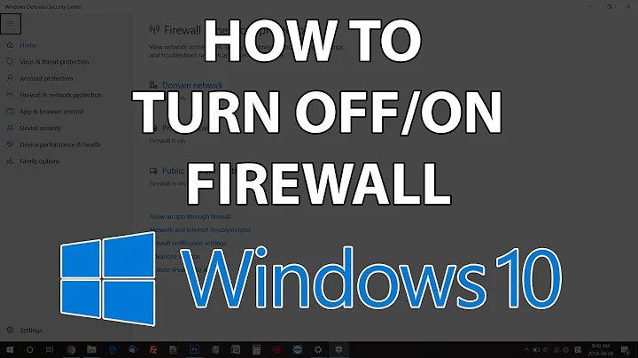 How to turn on/off Firewall in Windows 10 - Disable Firewall