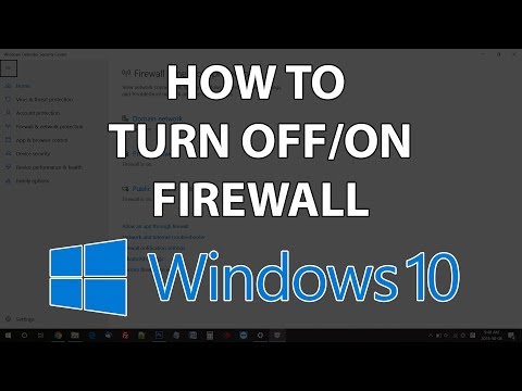 Video: How To Turn Off The Firewall