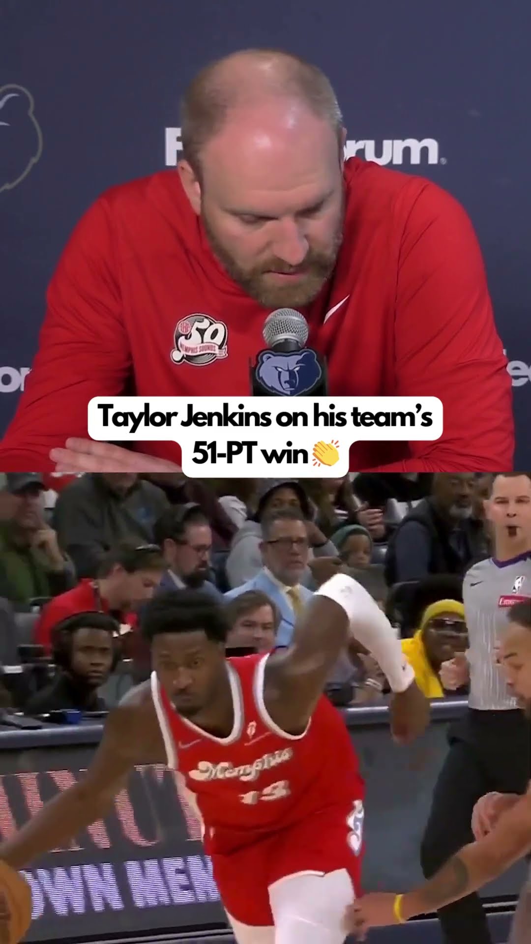Taylor Jenkins is business as usual after the Grizzlies' HUGE W ?‍?