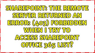 The remote server returned an error: (403) Forbidden when I try to access Sharepoint office 365...