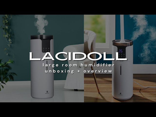 Humidifier For Lash Studio, Lash Room or Office - Lacidoll 4.2Gal/16L Tower  Humidifiers Review 