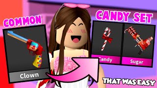 [MM2] COMMON TO CANDY SET! (COMPLETE) | BIG OVERPAYS AND GIVEAWAY