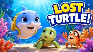 Finn Helps a Lost Turtle! 🐢  Cute Shark Ocean Adventure for Kids screenshot 1