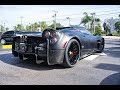 Pagani Huayra Roadster Black Carbon Fiber BEAST - Start Up Sound Interior Exterior & Drive