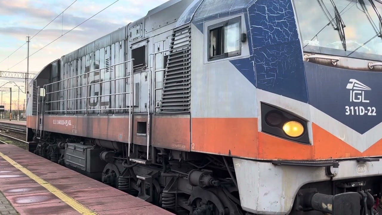 Rozruch lokomotywy 311D-22  ( Jarocin )