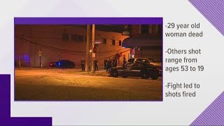 1 dead, 7 shot near Cleveland bar
