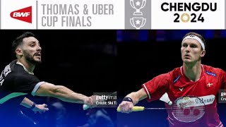 Viktor Axelsen (DEN) vs Adel Hamek (ALG) | Badminton Thomas & Uber Cup 2024