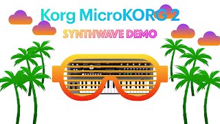 100% Korg MicroKorg 2 Synthwave Demo: "Two Equals Three"