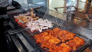 도축된지 하루 이내의 초신선육! 매운 닭다리살 구이 - Korean Street Food