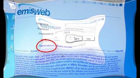 EMIS Web   Forgotten Password