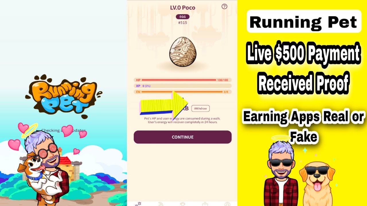 $500 Running Pet Payment Received Proof In PKB / Running Pet Real or Fake ||MAKE MONEY ONLINE||