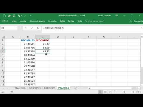 Video: Cómo Redondear Números En Excel