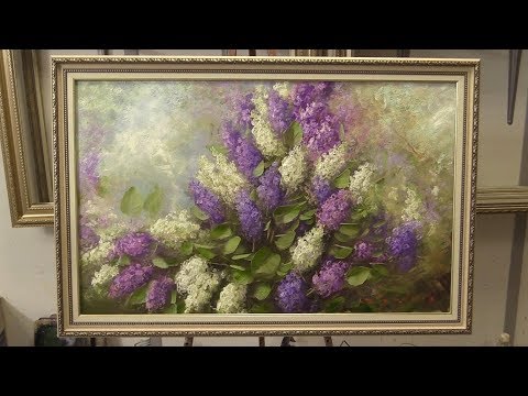 Сирень. Быстрый этюд. Lilac. Etude. Как нарисовать сирень. How to draw lilacs. Урок живописи