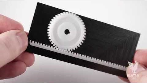 Bantam Tools CNC: CNC-Machined Delrin Rack and Pinion