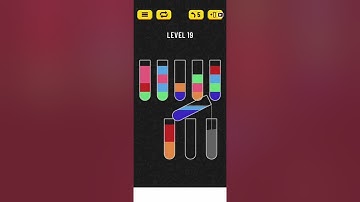 2022! Water Sort Level 19 Walkthrough Solution Android/iOS
