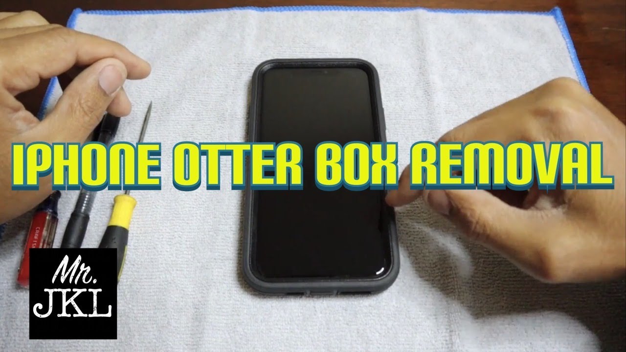 How to remove otter box from iPhone X or 11 - YouTube