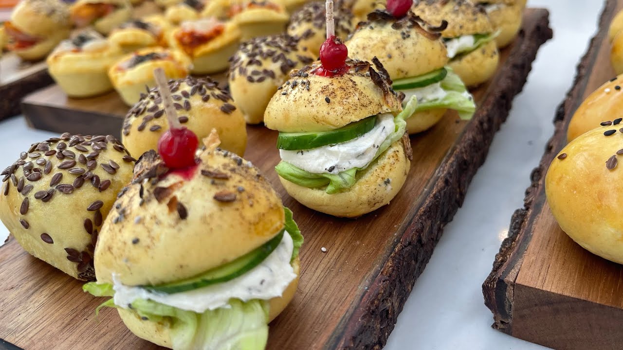 تحضير ميني فطاير 🍔prepare mini sandwiches