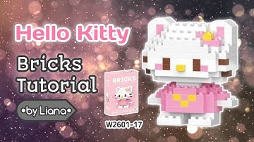 HOW TO BUILD HELLO KITTY LEGO BRICKS | CARA MERAKIT BRICKS HELLO KITTY W2601-17