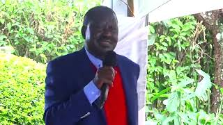 WATCH RAILA ODINGA FULL SPEECH IN KIAMBU AFTER MEETING BUSINESS COMMUNITY IN KIAMBU PART I