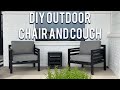 DIY OUTDOOR CHAIR AND COUCH- modern easy design