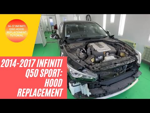 2014-2017 Infiniti Q50 Hood Replacement, Removal & Install