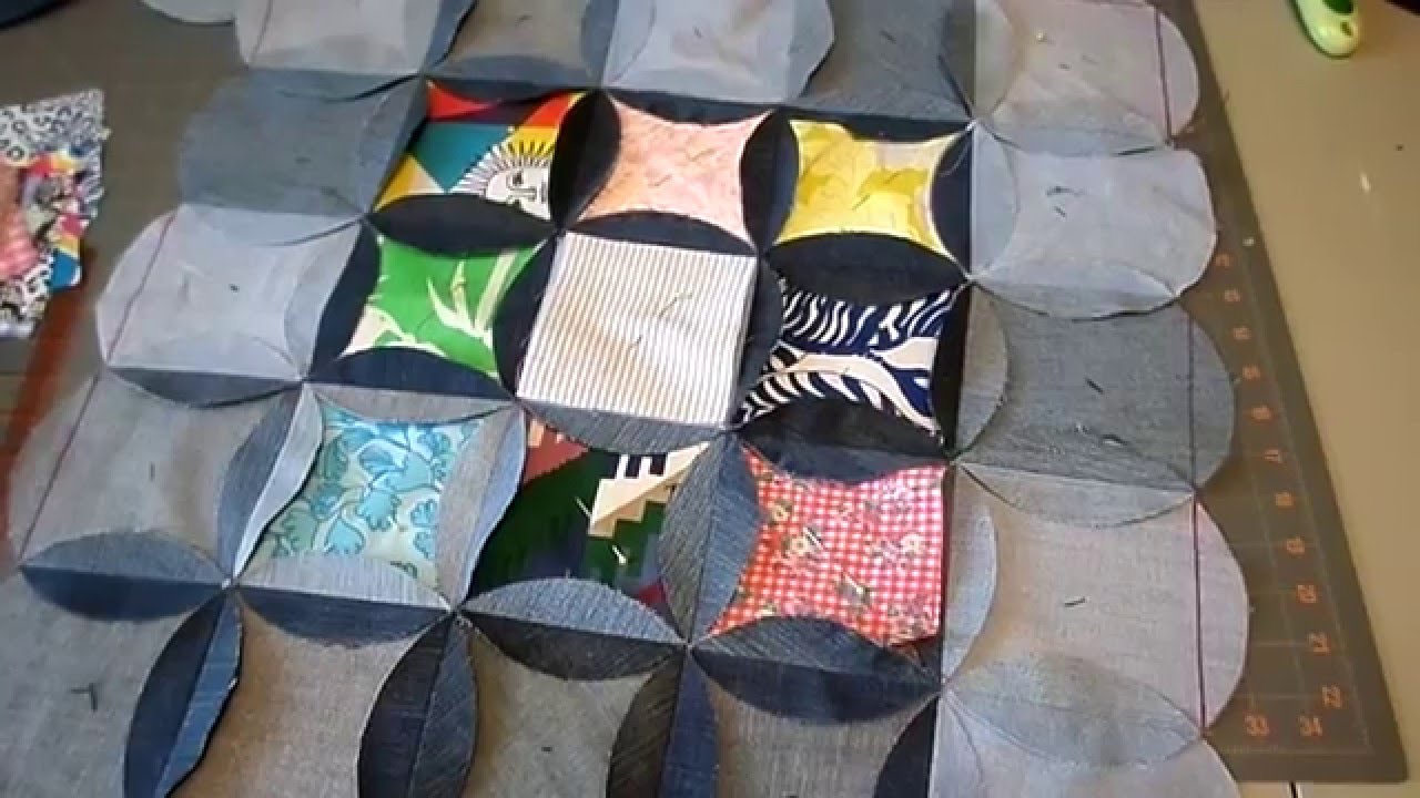 aspect zonne Ik wil niet How to Make a Jean Circle Quilt - YouTube