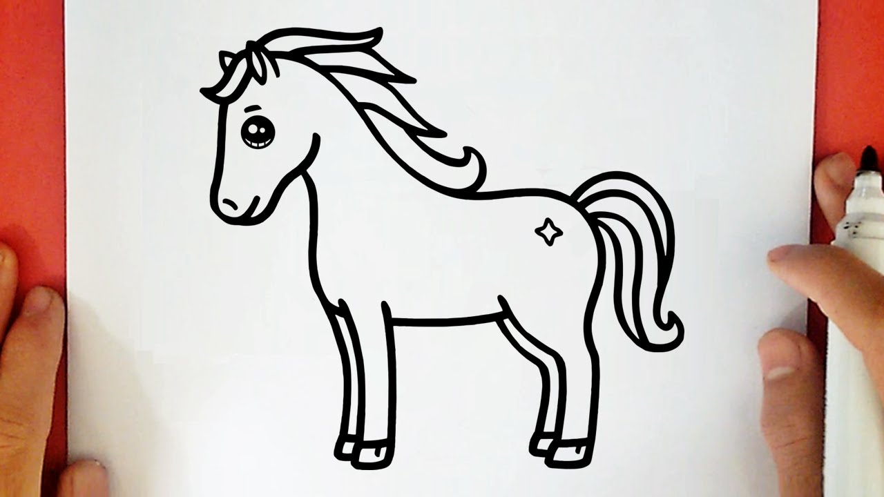 COMO DESENHAR UM CAVALO KAWAII FÁCIL🐎 