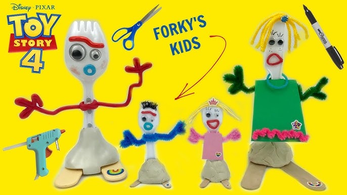 Toy Story 4 Make-A-Forky Challenge - Official Forky Kit vs DIY