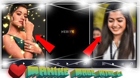 ❤️ Manike Mage Hithe DJ song vedio editing in ailght motion 🤩//😍 Rashmika mandanna video edting😘//