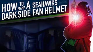 How to Make a Seahawks Dark Side Darth Vader Helmet 💙💚🏈