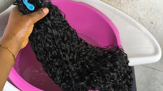 Restore Curly Crochet Hair. Shampoo & Treatment