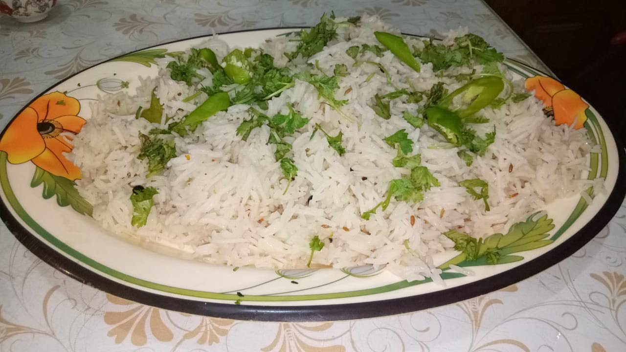Zeera rice recipe in Urdu/Hindi by Desi Dastarkhwan YouTube