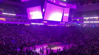 Sacramento Kings VS San Antonio Spurs Player Intros 3/7/24 in 4K