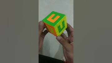 HOW MAKE "U" LETTER IN 5X5 RUBIK CUBE #SHORT #CUBEKINGPARTH #RUBIKCUBE