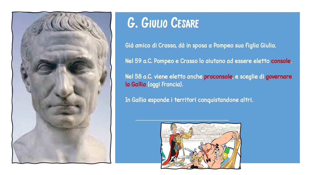 Giulio Cesare  E Cesare Augusto Sono  La Stessa Persona? ROMA: Il primo triumvirato, Giulio Cesare e la fine della Repubblica