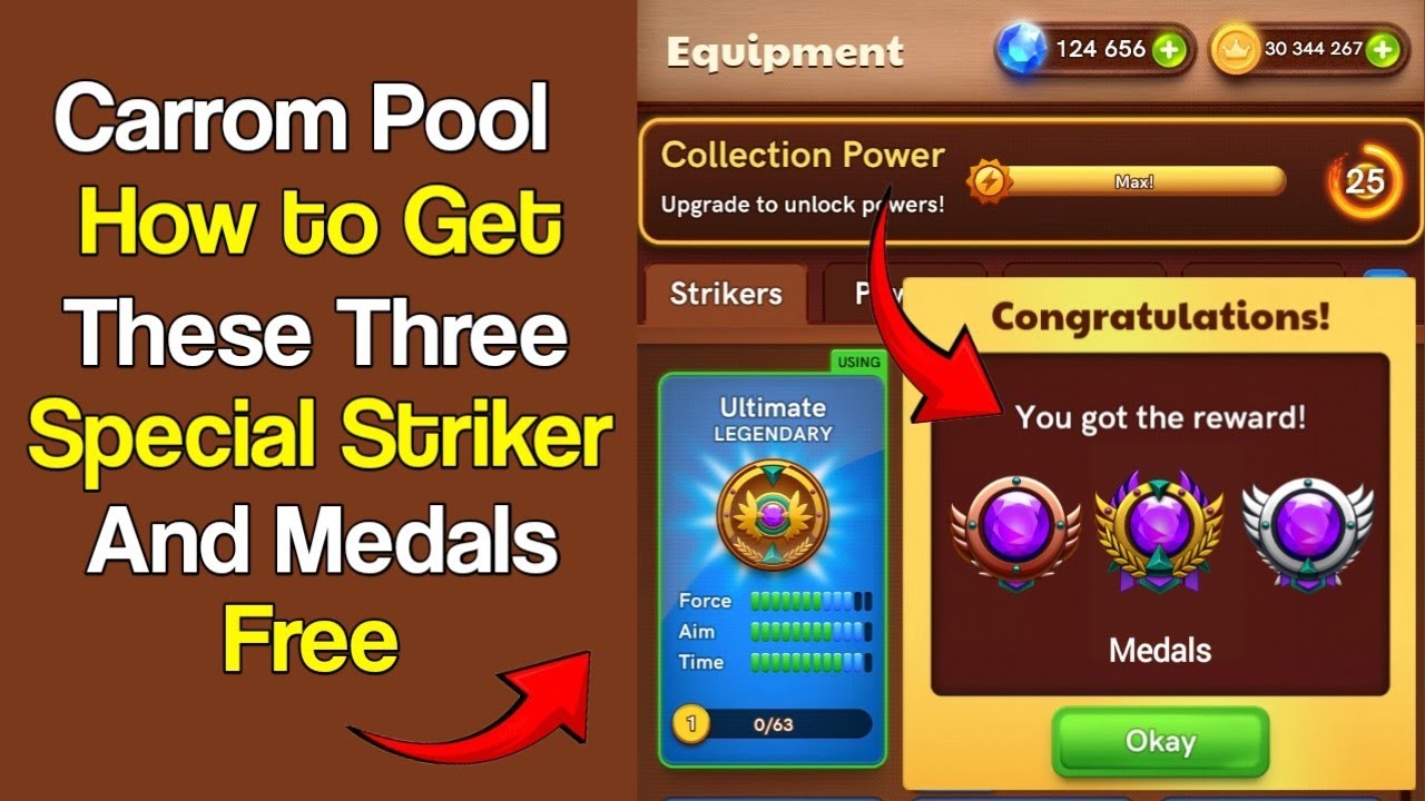 Carrom Pool : How to Collect Special Edition Medals & Ultimate Striker Rewards - Jamot Gaming 