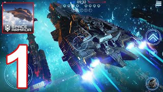 لعبة Space Armada: Galaxy Wars - الاندرويد والايفون جيم بلاي part 1 screenshot 1