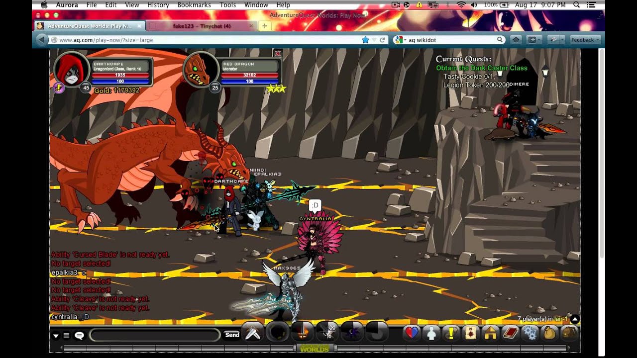 =AQW= Getting Dark Caster Class + Mod In Room YouTube