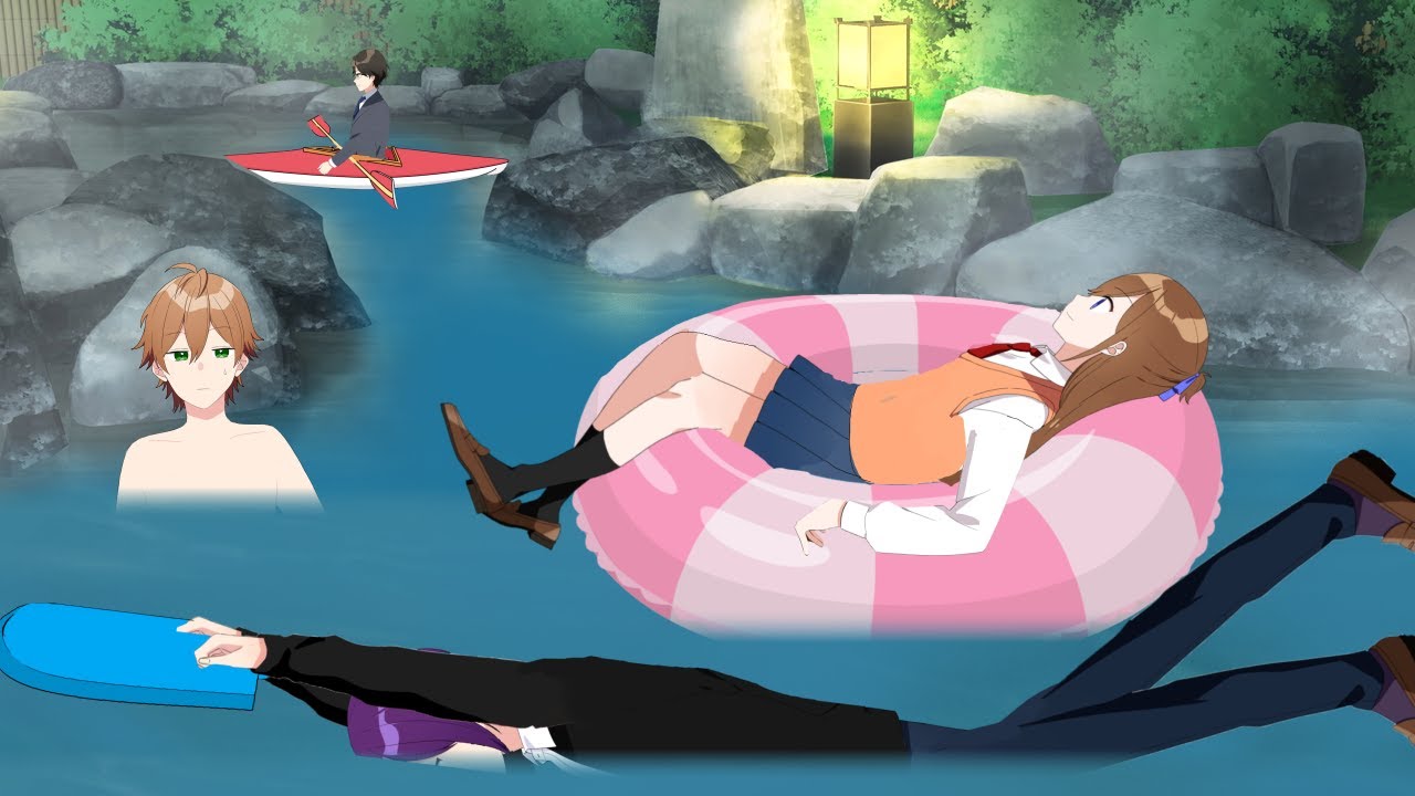 【アニメ】露天風呂で好き放題するやつら