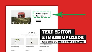 4. Website Builder From Scratch - Edit Text & Upload Images