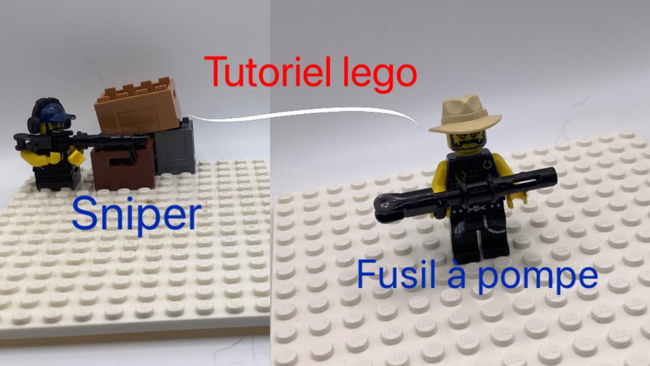 Comment faire un sniper et un fusil à pompe en Lego - YouTube