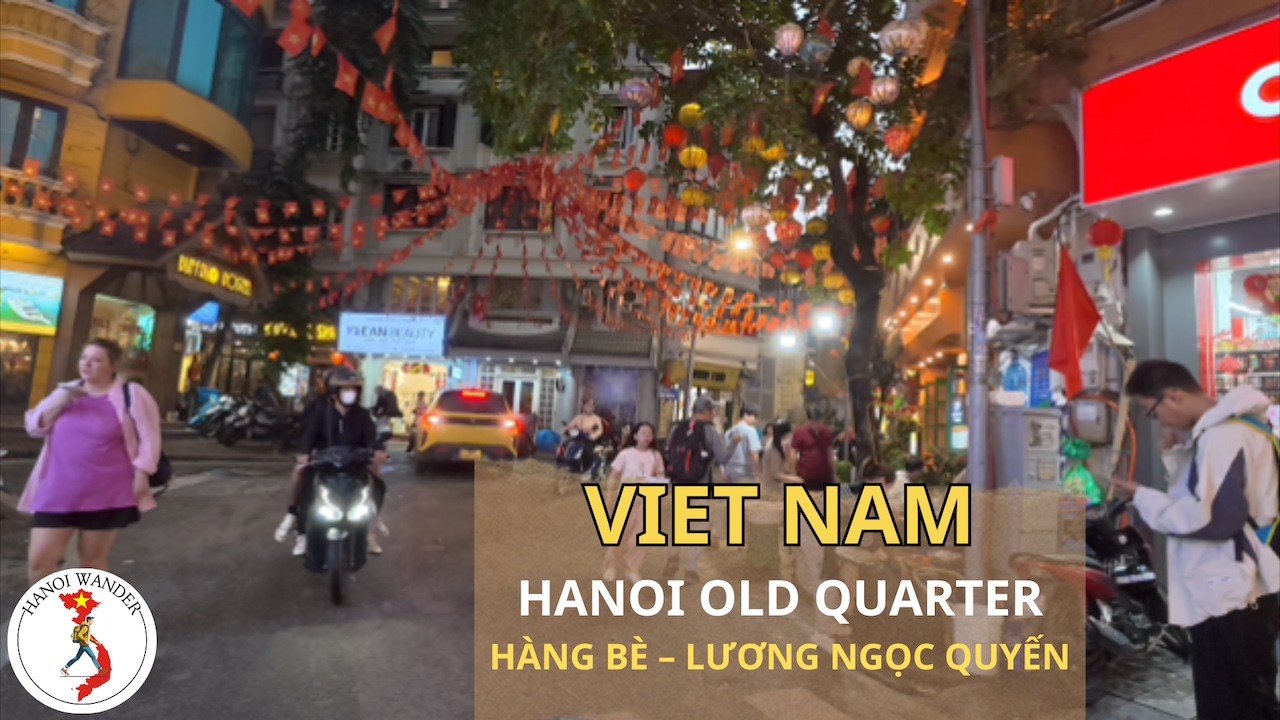 Hanoi Old Quarter Walk 4K 🇻🇳 P.12 | Hang Be → Luong Ngoc Quyen Streets | Local Life & Street Vibes
