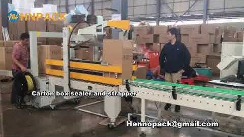 Hennopack Carton box sealer and strapper