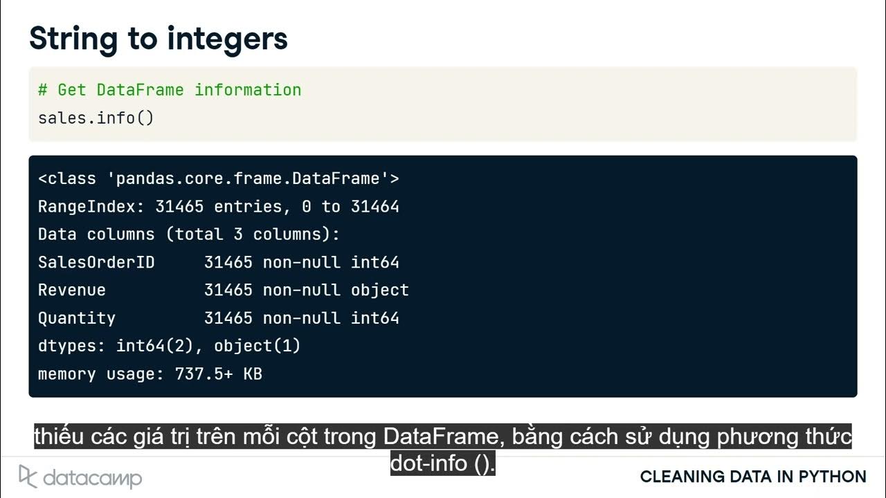 Data type constraints | data cleaning in Python | Làm sạch dữ liệu bằng ...